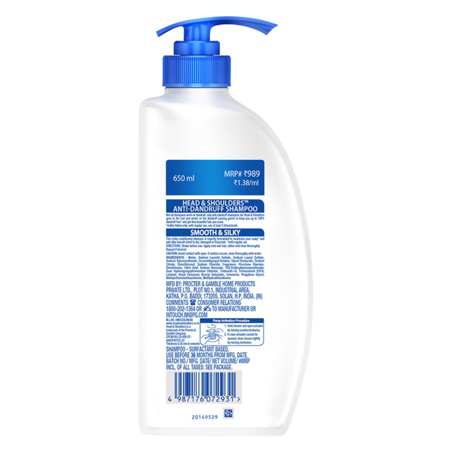 Head & Shoulders Smooth & Silky Anti Dandruff Shampoo