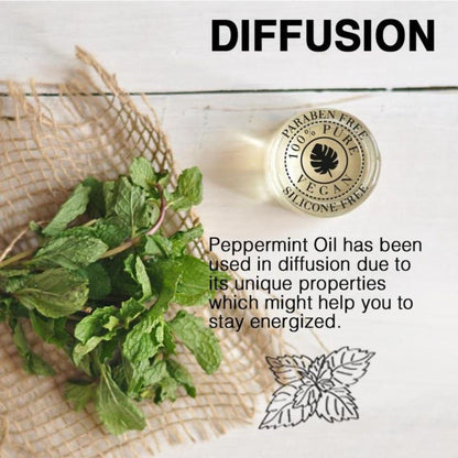 Soulflower Organic Peppermint Essential Oil for Hair Growth, Itchy Scalp Care, Dandruff Control