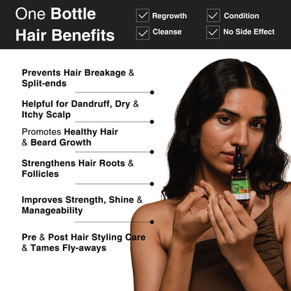 Soulflower Organic Virgin Jojoba Carrier Hair Oil, Skincare, Face & Body, Cold-Pressed