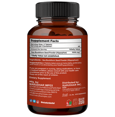 Minature Sea Buckthorn Seed Tablets