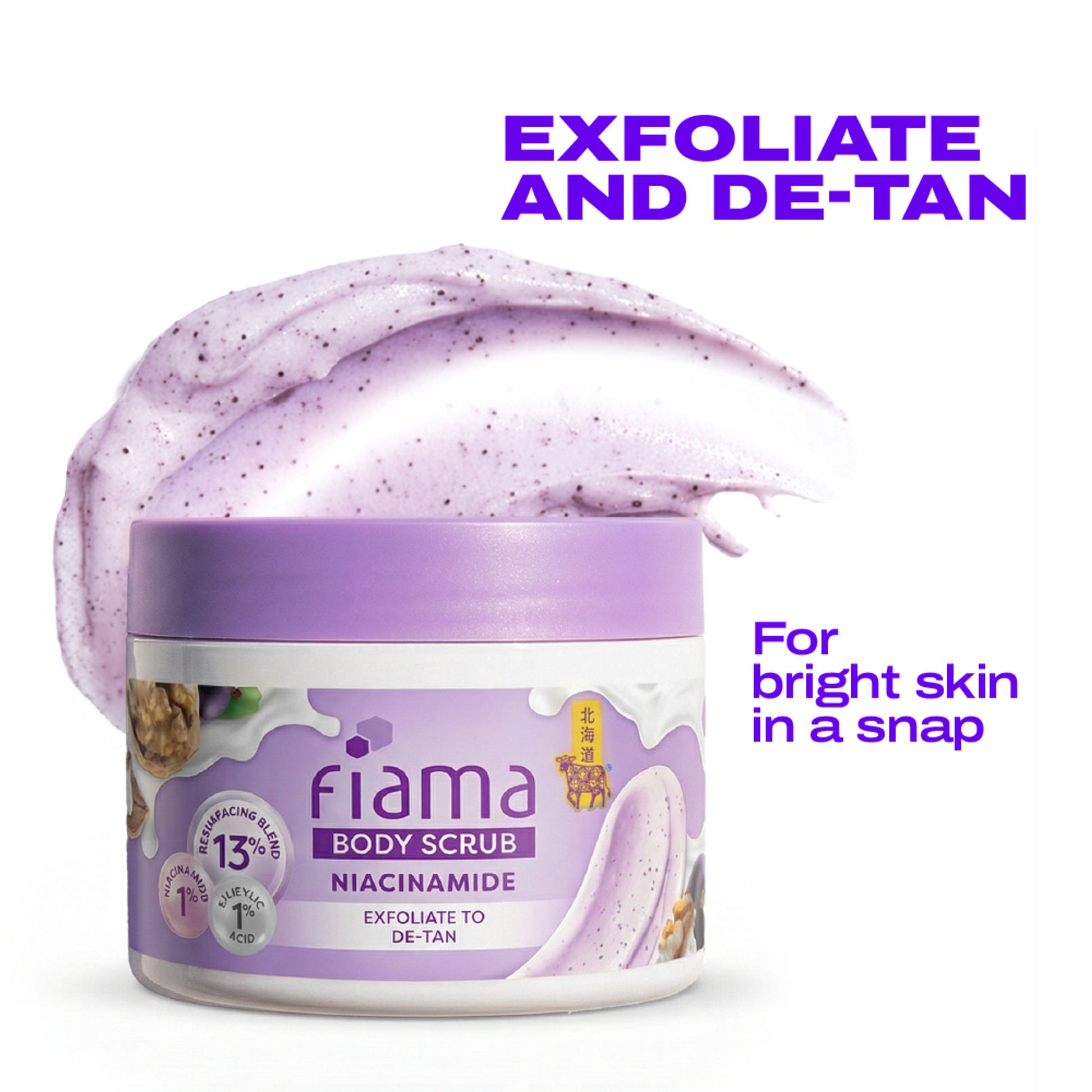 Fiama De Tan Body Scrub With 1% Niacinamide