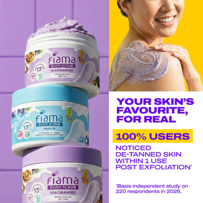Fiama De Tan Body Scrub With 1% Niacinamide