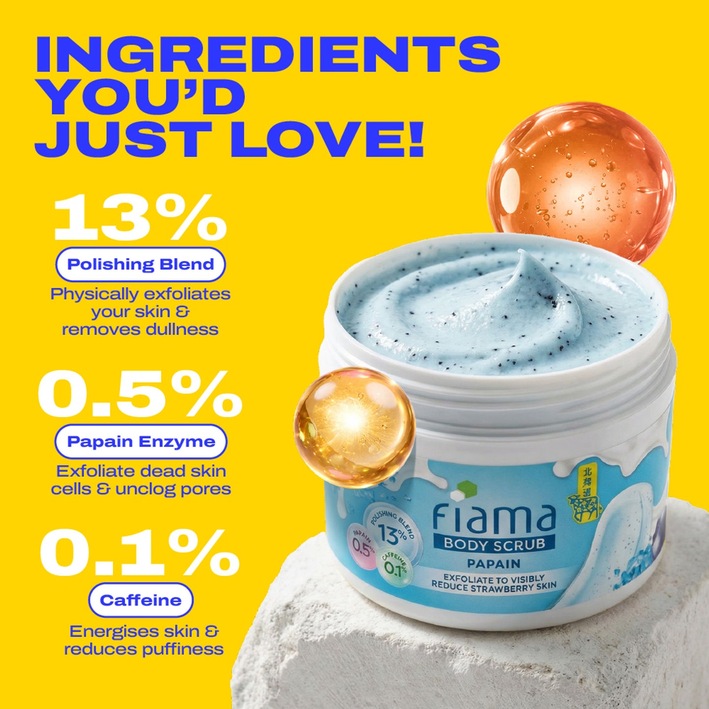 Fiama Strawberry Skin Polishing Body Scrub