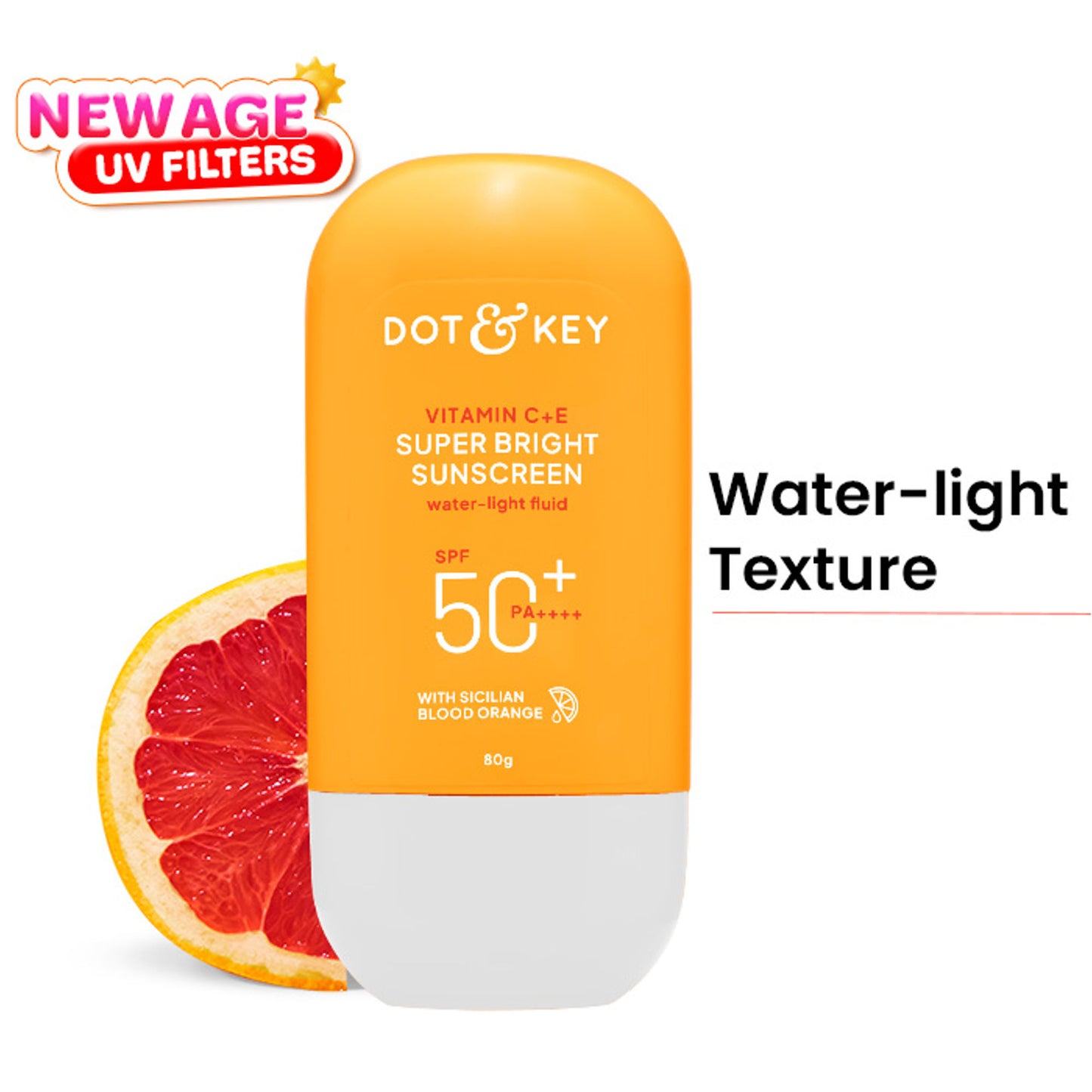 Dot & Key Vitamin C + E Super Bright Sunscreen, SPF 50+ PA++++ In-Vivo Tested