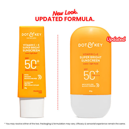 Dot & Key Vitamin C + E Super Bright Sunscreen, SPF 50+ PA++++ In-Vivo Tested