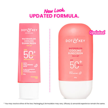 Dot & Key Watermelon Cooling Sunscreen, SPF 50+ PA++++ In-Vivo Tested