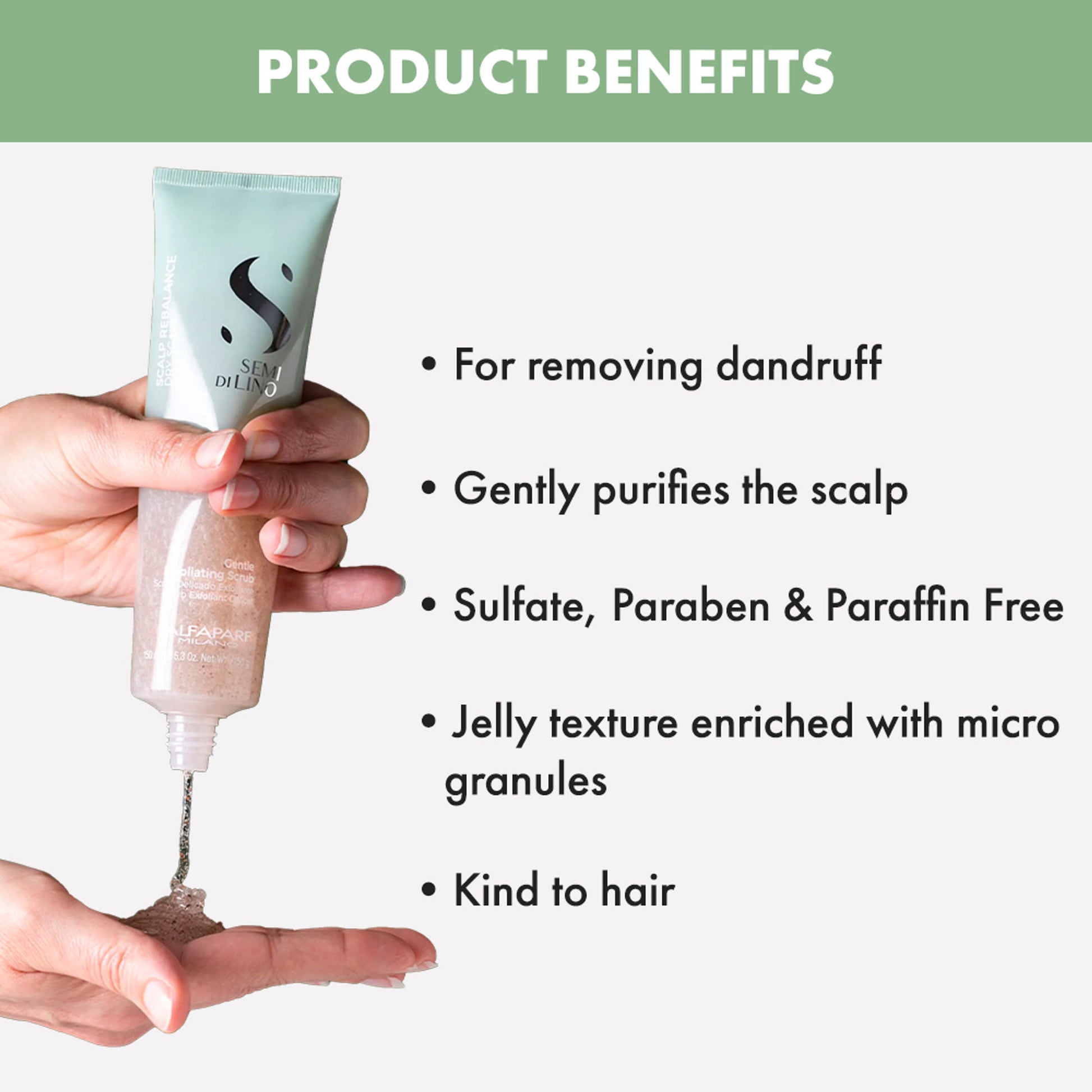 ALFAPARF MILANO Scalp Rebalance Exfoliating Scrub For Dandruff & Hairfall, Sulfate Free