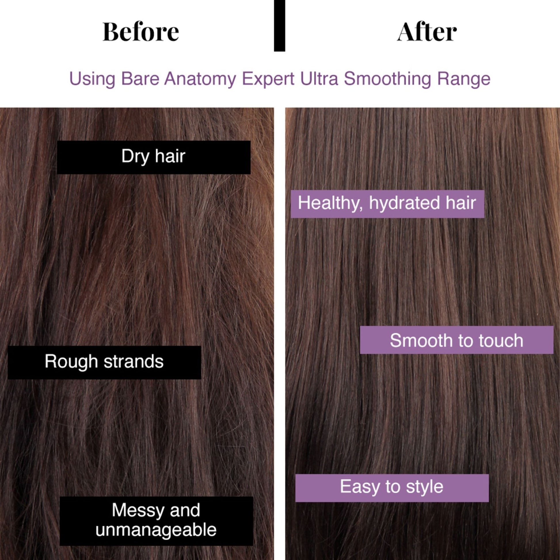 Bare Anatomy Ultra Smoothing Hair Serum For Dry & Frizzy - Smooth Hair