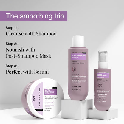 Bare Anatomy Ultra Smoothing Hair Serum For Dry & Frizzy - Smooth Hair