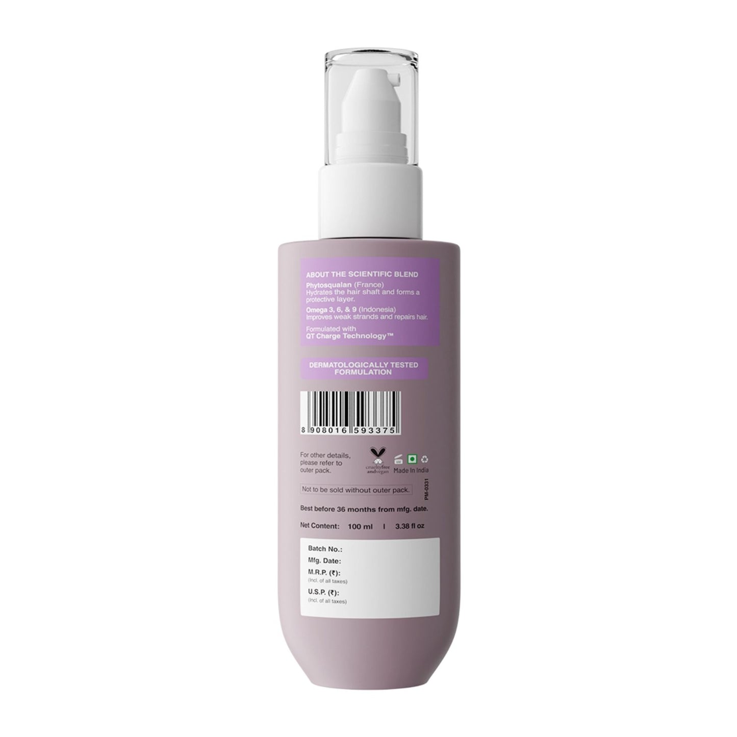 Bare Anatomy Ultra Smoothing Hair Serum For Dry & Frizzy - Smooth Hair