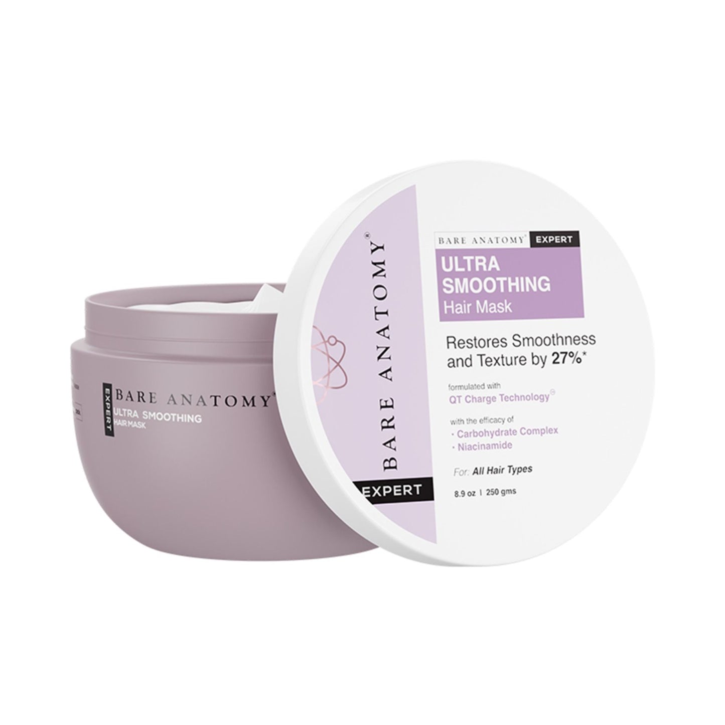 Bare Anatomy Ultra Smoothing Hair Mask for Dry & Frizzy Hair Restores Smoothness & Texture by 27%