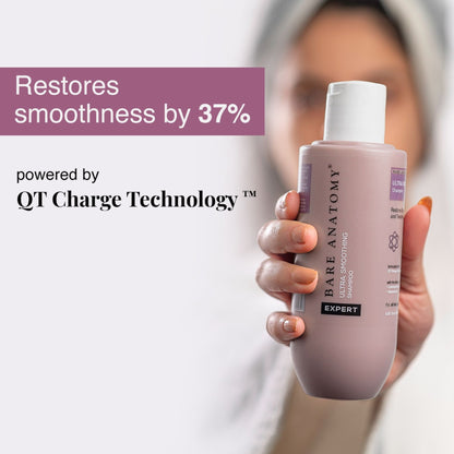 Bare Anatomy Ultra Smoothing Shampoo for Dry and Frizzy Hair Niacinamide Paraben & Sulphate Free