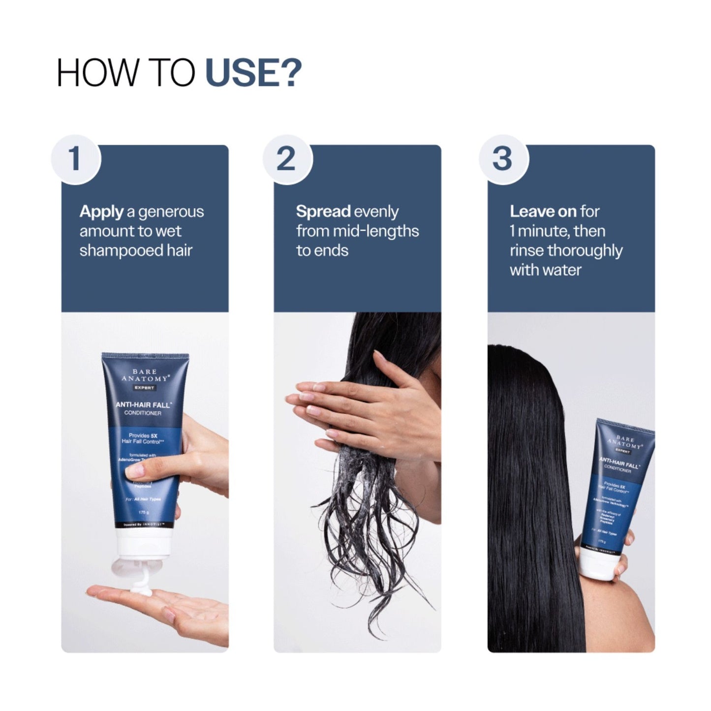 Bare Anatomy Anti-Hair Fall Conditioner for Hair Fall & Thinning with Redensyl + Rosemary