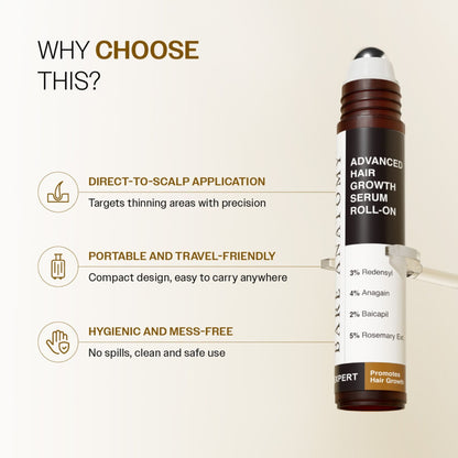 Bare Anatomy Advanced Hair Growth Serum - 3% Redensyl + 4% Anagain + Rosemary + Rice Water