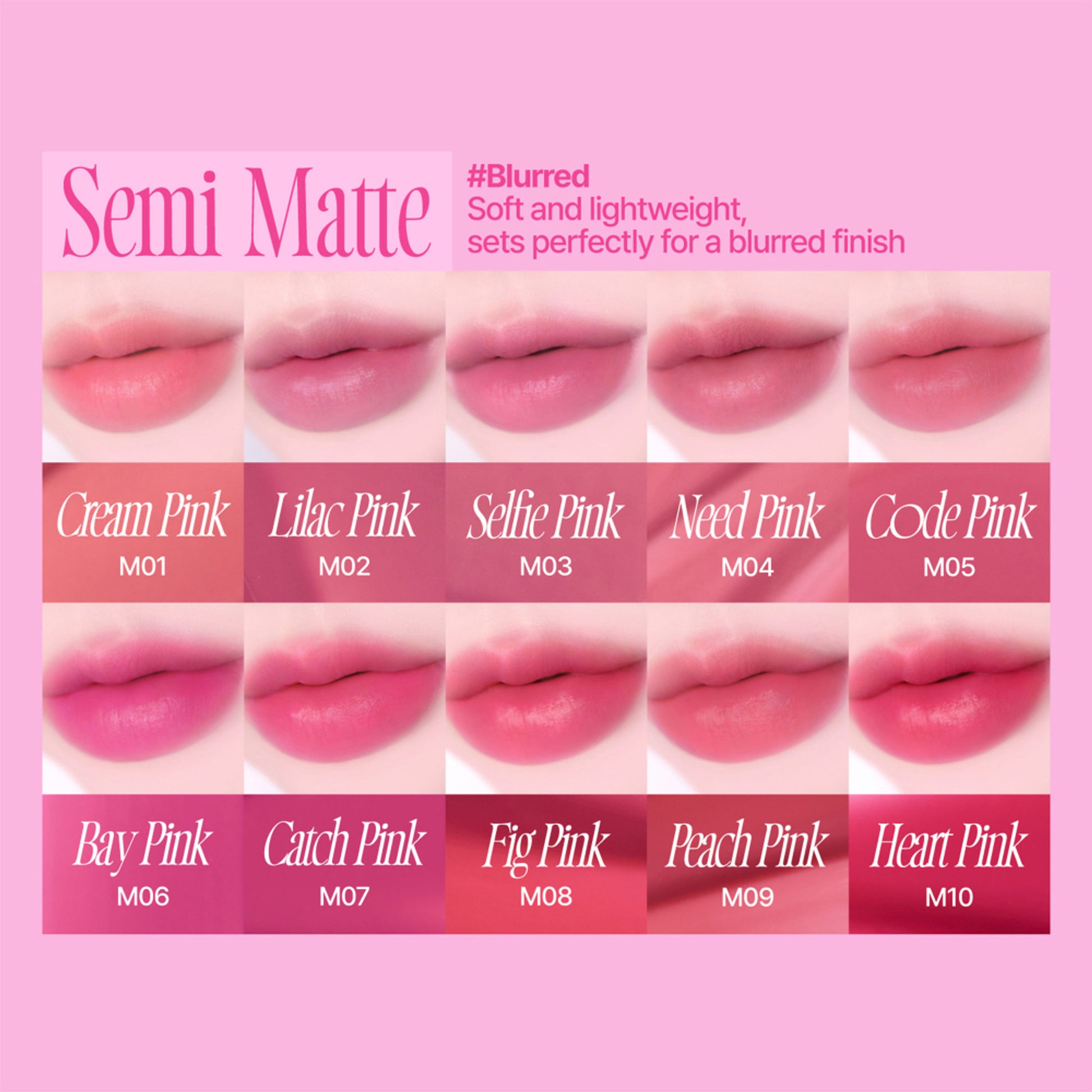 fwee Pink Obsession Stay-Fit Lip Tint Glowy Finish - M02 Lilac Pink