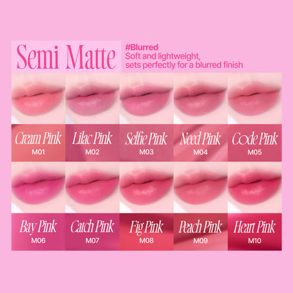fwee Pink Obsession Stay-Fit Lip Tint Glowy Finish - M08 Fig Pink