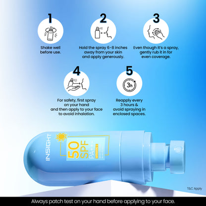 Insight Cosmetics SPF 50 PA+++ Sunscreen Spray For Face & Body