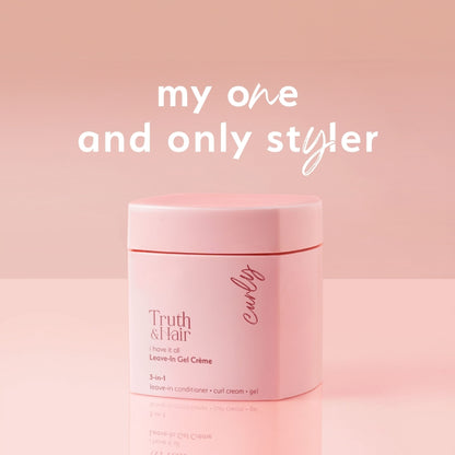 Truth & Hair- Curly 3-in-1 Styler Leave-In Conditioner + Curl Cream + Defining Gel