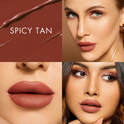 HYUE HydraMatte Liquid Lipstick - Spicy Tan