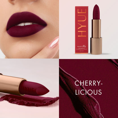 HYUE Velvet Kiss Matte Lipstick - Cherry Licious