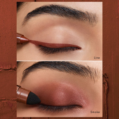 HYUE AmplifEYE 3-in-1 Eye Crayon - Eyeshadow Liner Kohl - Multi-Use - Rust Rush