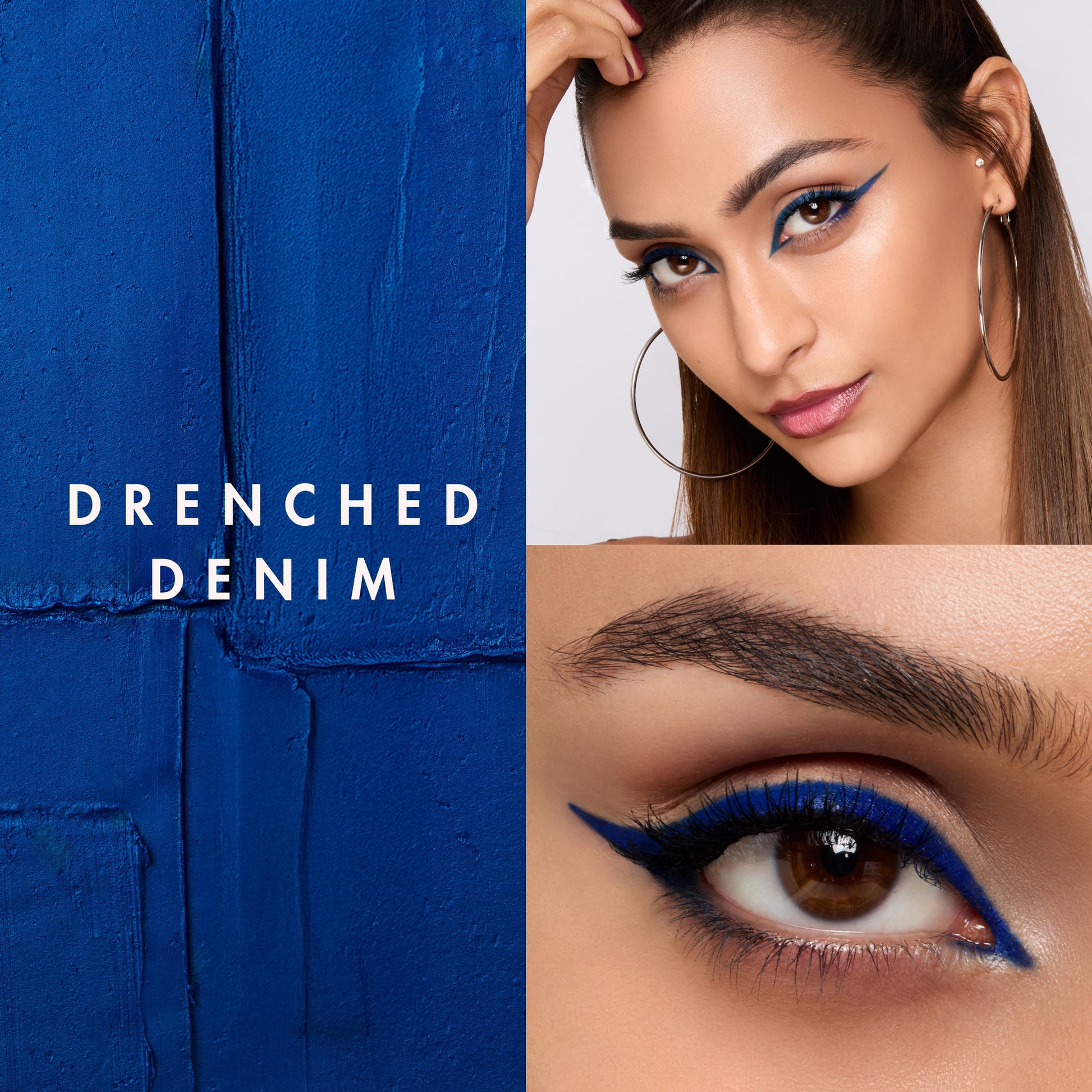 HYUE AmplifEYE 3-in-1 Eye Crayon - Eyeshadow Liner Kohl - Multi-Use - Drenched Denim