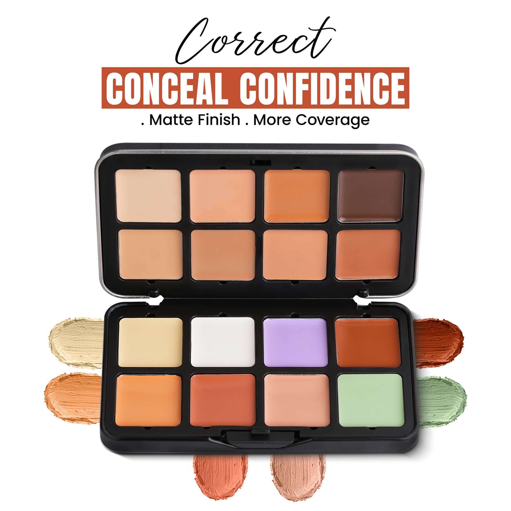 Fashion Colour Concealer & Contour Multi-Function Palette – 16 Shades