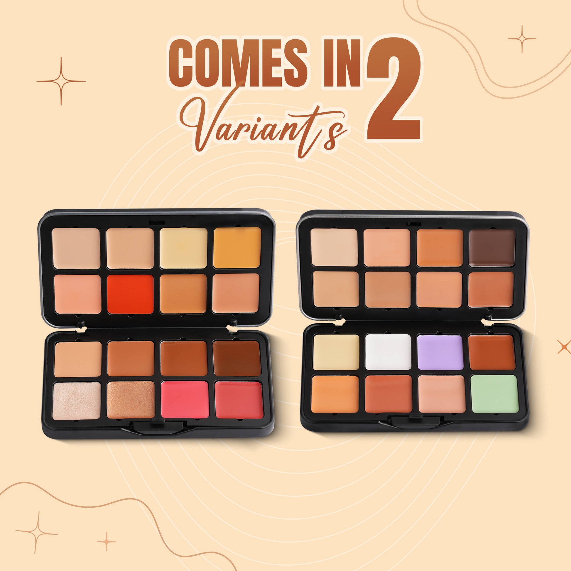 Fashion Colour Concealer & Contour Multi-Function Palette – 16 Shades