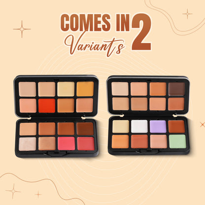 Fashion Colour Concealer & Contour Multi-Function Palette – 16 Shades