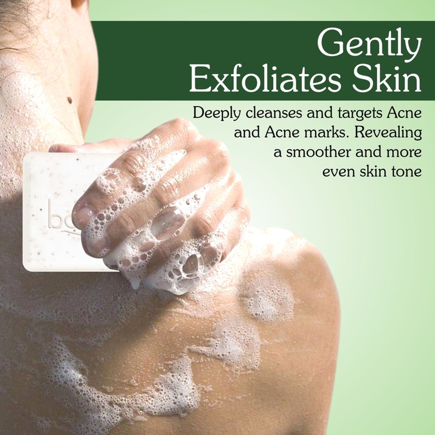BAKE 2% Salicylic Acid + Benzoyl Peroxide Scrub Treatment Soap (Pack of 2) for Body & Back Acne