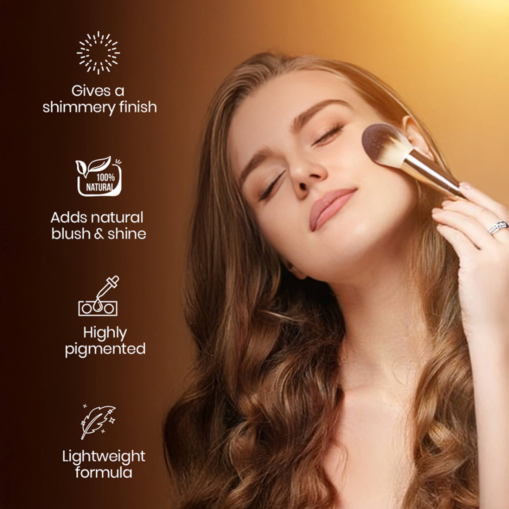 Gorgeous Girl 6 Color HD Glow Highlighter, Highly Pigmented & Blendable - Shade 02