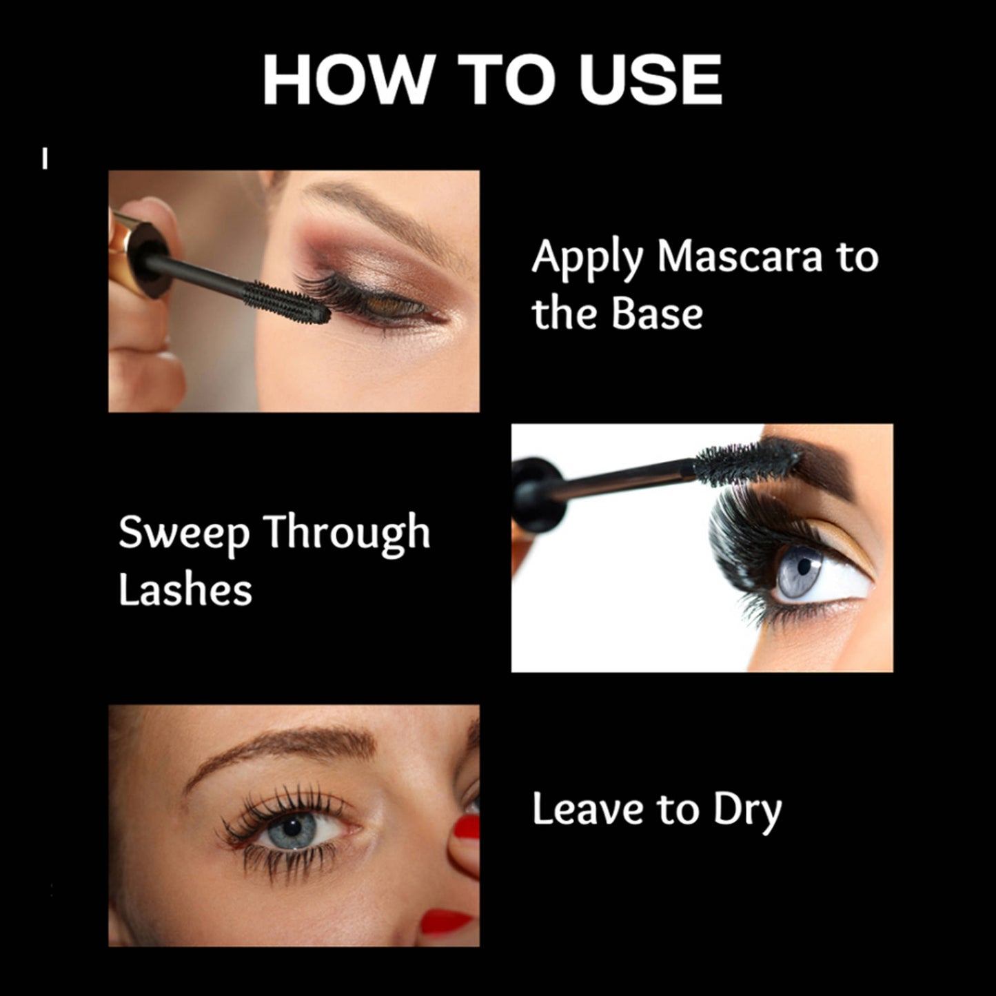 Gorgeous Girl Push Up Volume Glamour Smudgeproof Mascara