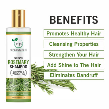 TQS Rosemary Anti-Hair Fall Shampoo With Rosemary & Clove Oil - Reduces Hair Fall