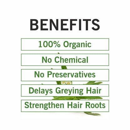TQS 100% Organic Bhringraj Leaf Powder Deep Moisturize Scalp For Healthy Hair, Chemicals Free