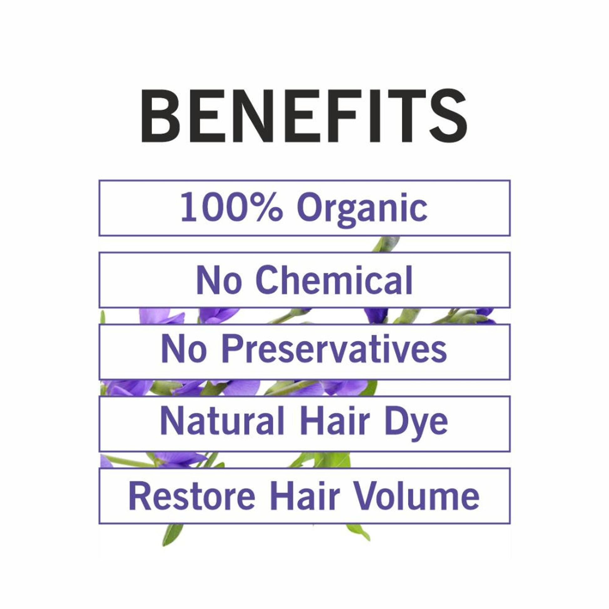 TQS Organic Indigo Powder For Natural Hair Coloring- 100% Organic, Prevents Premature Graying