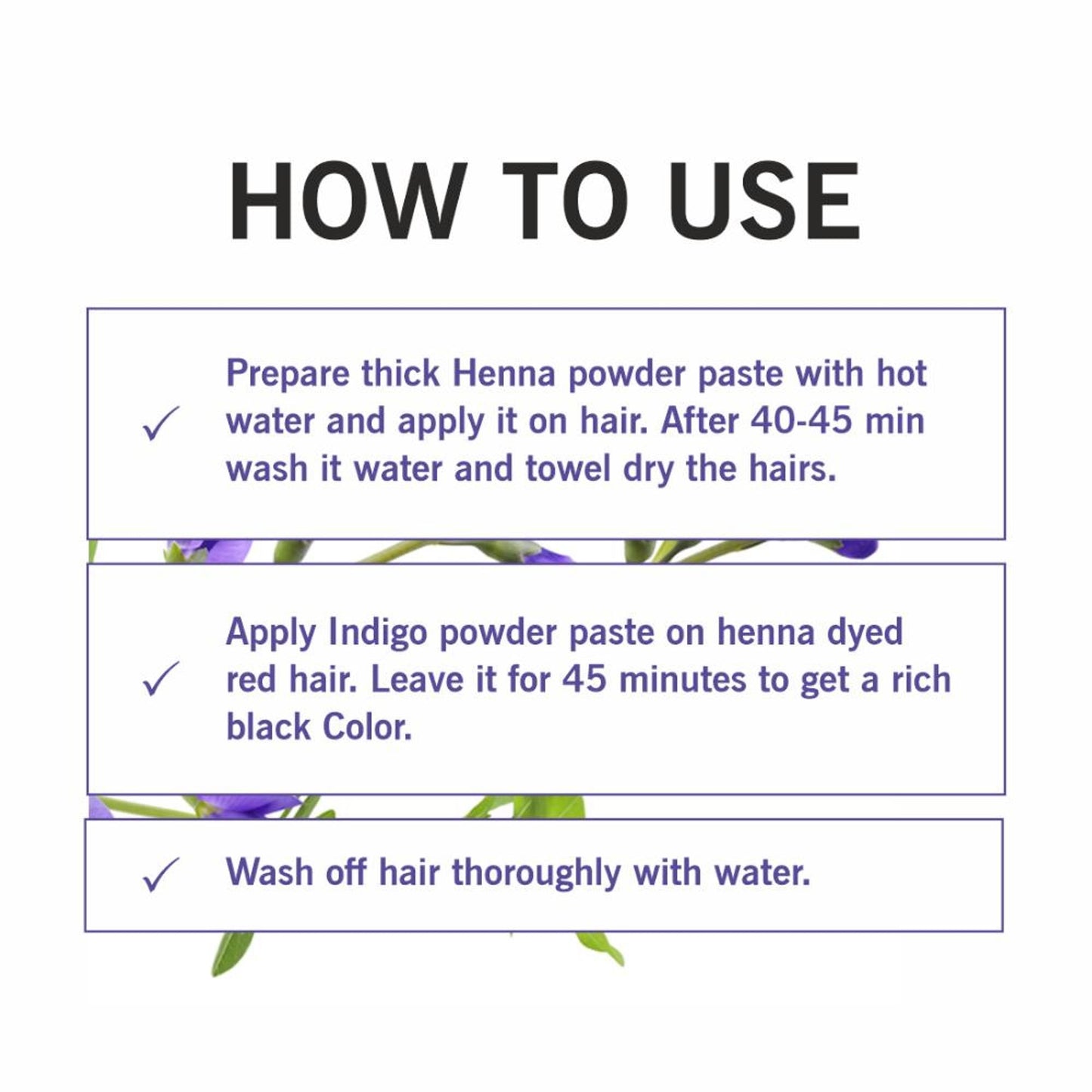 TQS Organic Indigo Powder For Natural Hair Coloring- 100% Organic, Prevents Premature Graying