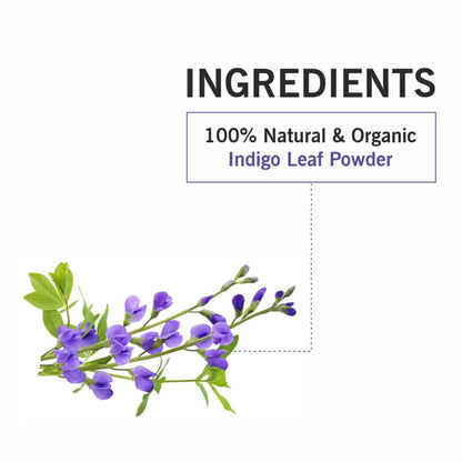 TQS Organic Indigo Powder For Natural Hair Coloring- 100% Organic, Prevents Premature Graying