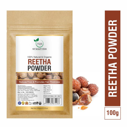 TQS Reetha Powder Natural Pure Organic Double Filtered Aritha/Reetha For Face, Skin & Hair