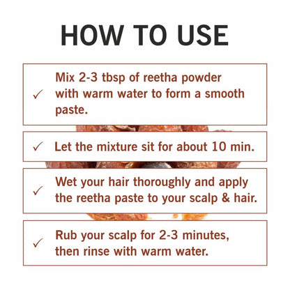 TQS Reetha Powder Natural Pure Organic Double Filtered Aritha/Reetha For Face, Skin & Hair