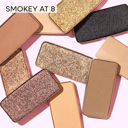 Nykaa Cosmetics Eyes On Me! 10-in-1 Eyeshadow Palette - Smokey at 8!