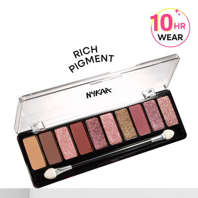 Nykaa Cosmetics Eyes On Me! 10-in-1 Eyeshadow Palette - Sundowner Stunner