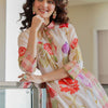 Dhiyona IE Printed Pure Cotton A-Line Tunic & Trousers Co-Ord Set