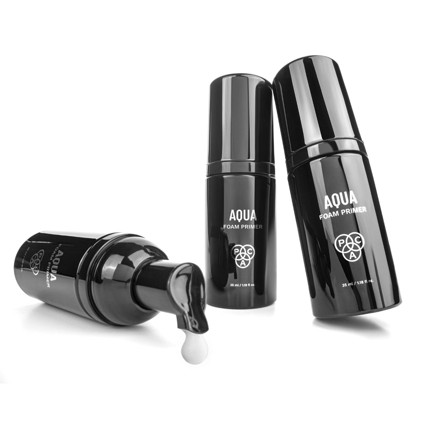 PAC Aqua Foam Primer - Hydrating, Lightweight, Non Sticky Feel, Locks Makeup, Easy Pump Dispenser