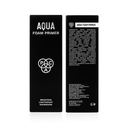 PAC Aqua Foam Primer - Hydrating, Lightweight, Non Sticky Feel, Locks Makeup, Easy Pump Dispenser