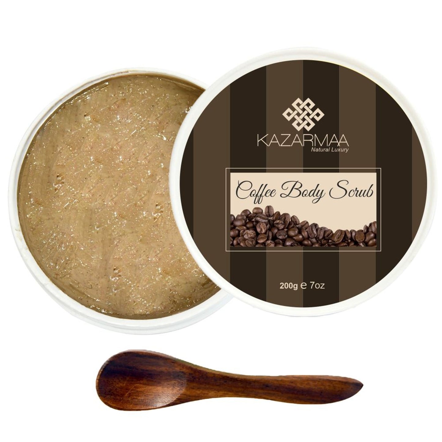 Kazarmaa Anti-cellulite Coffee Body Scrub With Shea Butter- Removes Tan And Dead Skin