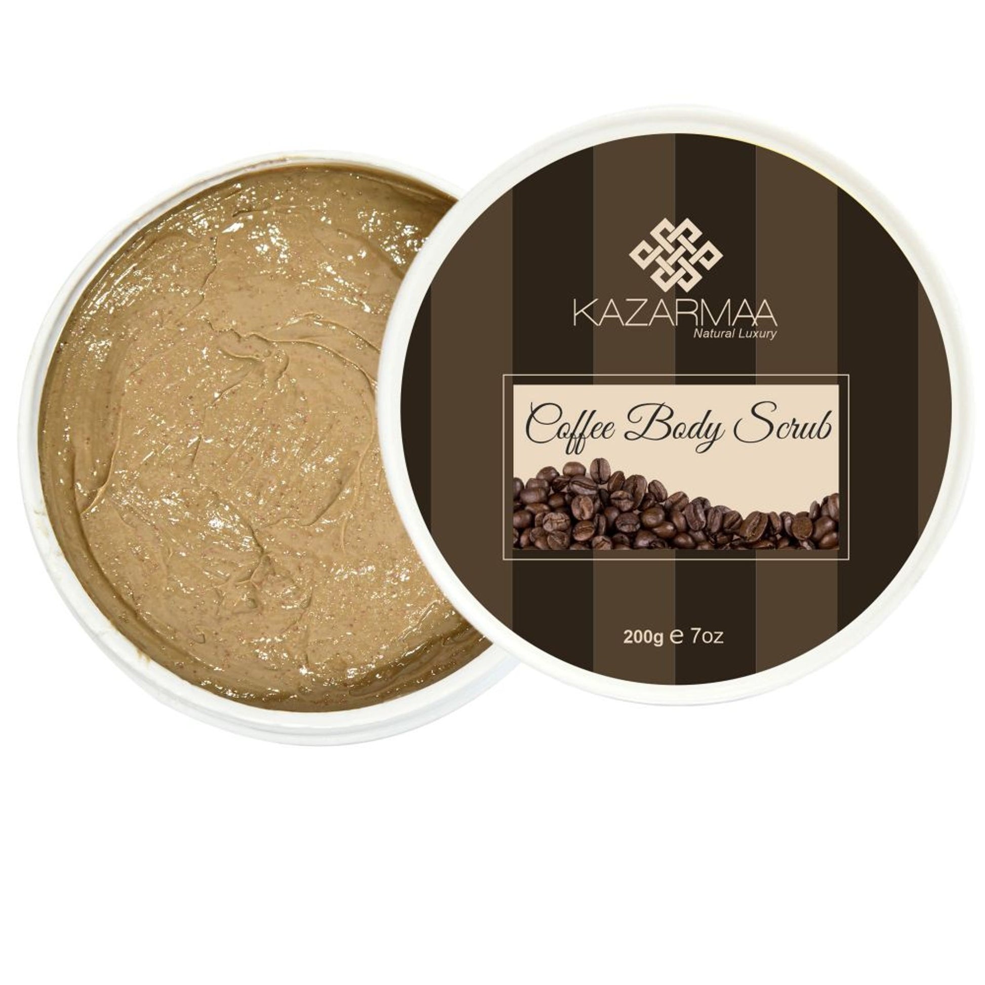 Kazarmaa Anti-cellulite Coffee Body Scrub With Shea Butter- Removes Tan And Dead Skin