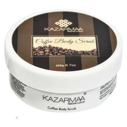 Kazarmaa Anti-cellulite Coffee Body Scrub With Shea Butter- Removes Tan And Dead Skin
