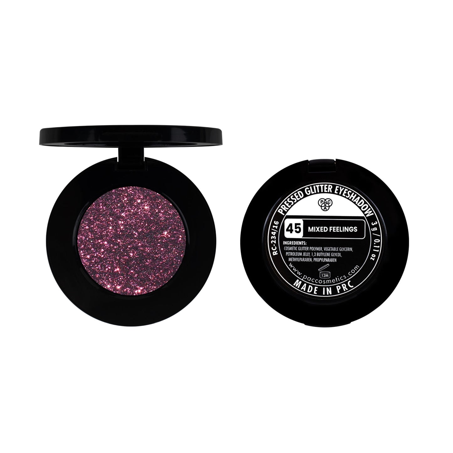 PAC Pressed Glitter Eyeshadow - 45 Mixed Feelings