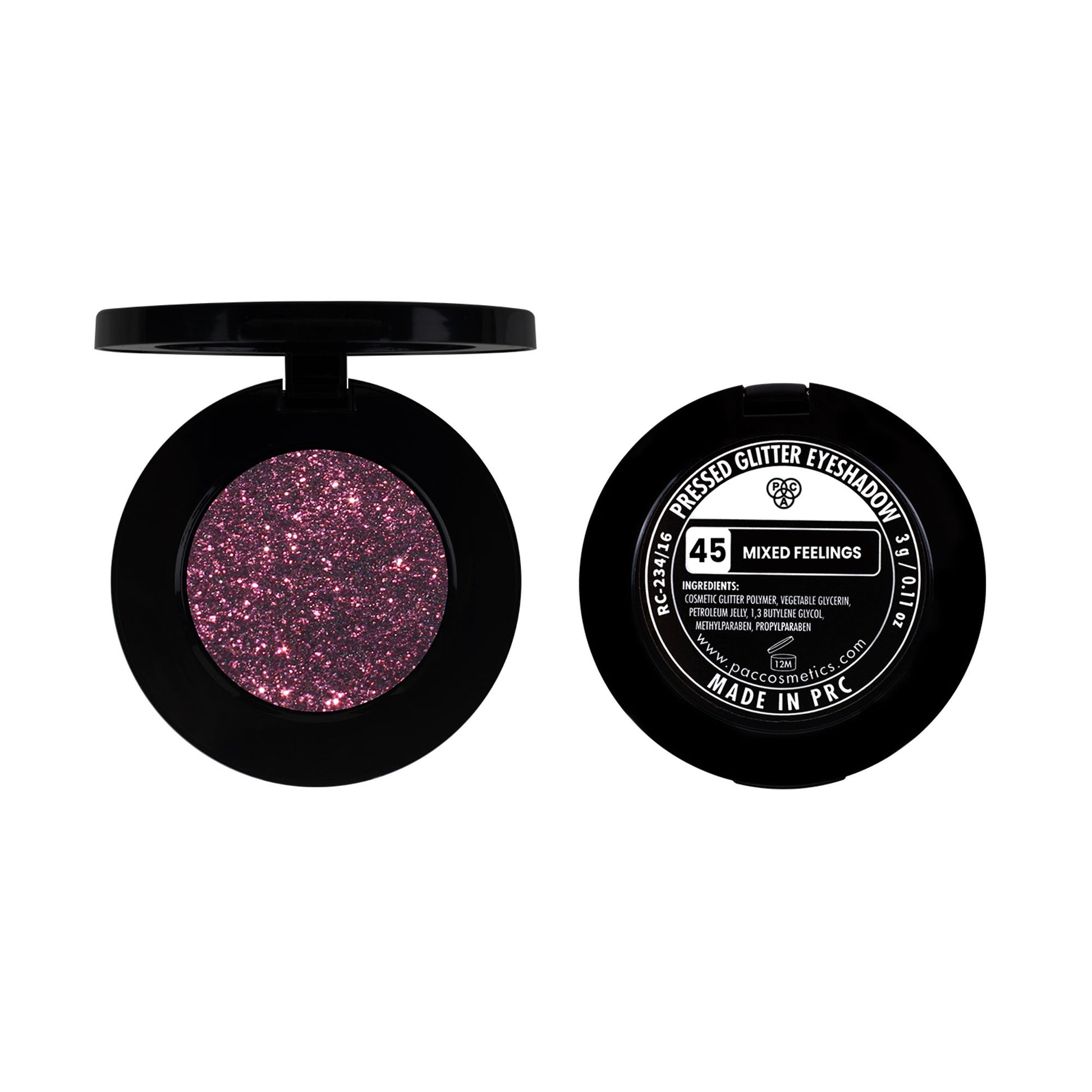 PAC Pressed Glitter Eyeshadow - 45 Mixed Feelings