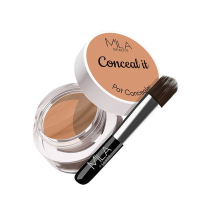 Mila Beauté Conceal It Pot Concealer Creamy Matte Finish with SPF 15 - Rose Beige